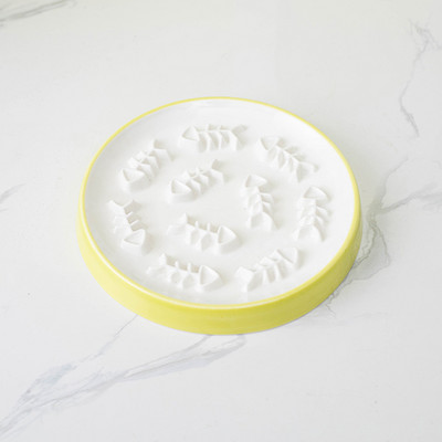 Στρογγυλό κεραμικό μπολ για γατοτροφή