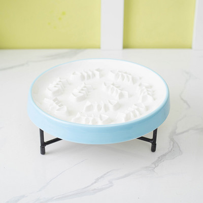 Στρογγυλό κεραμικό μπολ για γατοτροφή