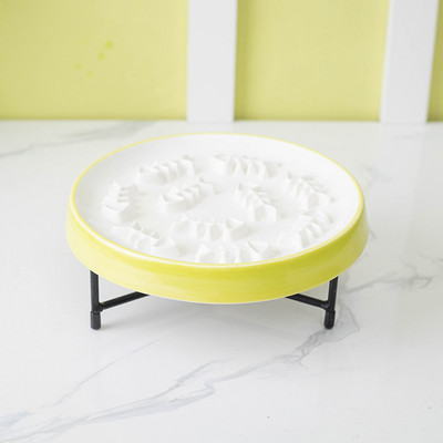 Στρογγυλό κεραμικό μπολ για γατοτροφή