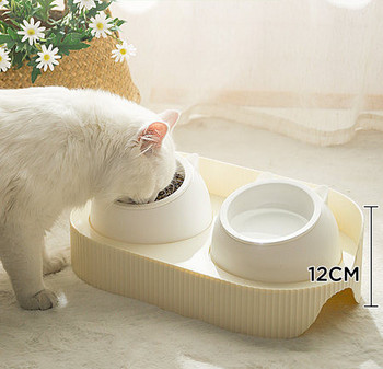 Διπλό μπολ γάτας για νερό και φαγητό - δύο μοντέλα