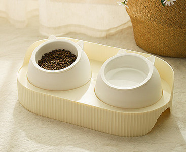 Двойна котешка купа за вода и храна - два модела