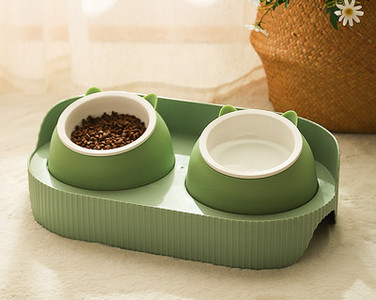 Двойна котешка купа за вода и храна - два модела