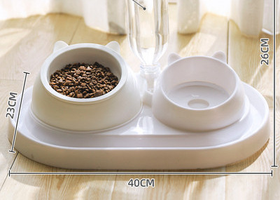 Двойна котешка купа за вода и храна - два модела