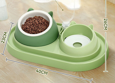 Двойна котешка купа за вода и храна - два модела