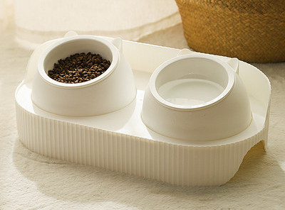 Двойна котешка купа за вода и храна - два модела