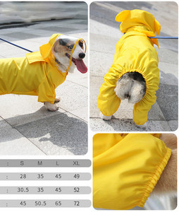 Pelernă de ploaie pentru câini - mai multe modele