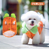 Поларен топъл елек за кучета с копчета