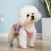 Раиран потник от рипсено трико за кучета