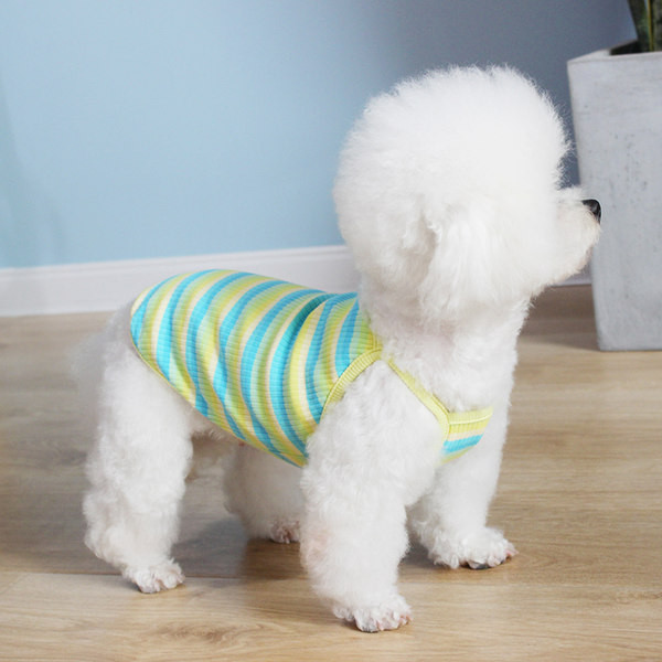 Раиран потник от рипсено трико за кучета