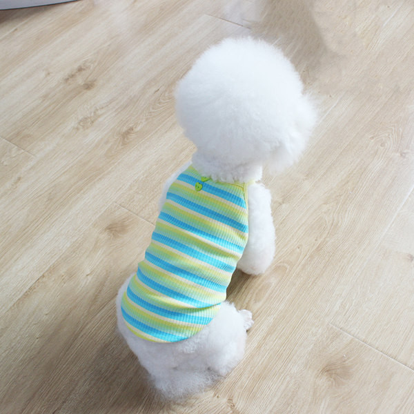 Раиран потник от рипсено трико за кучета