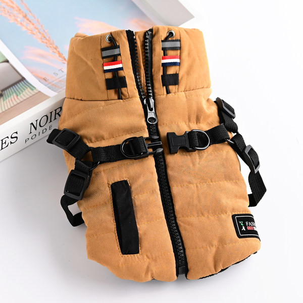 Стилен елек с цип за кучета