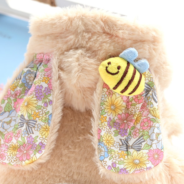 Jacheta de puf pentru caini in forma de iepure