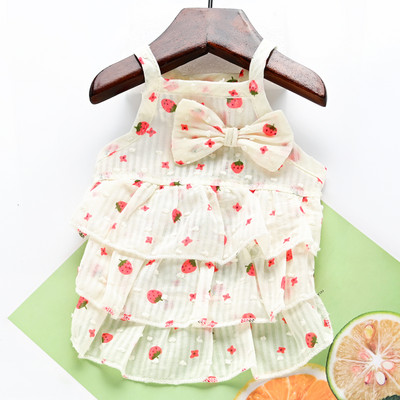 Kleit koertele lokkide ja paelaga