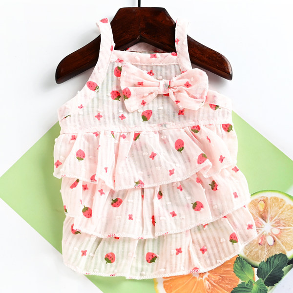 Kleit koertele lokkide ja paelaga