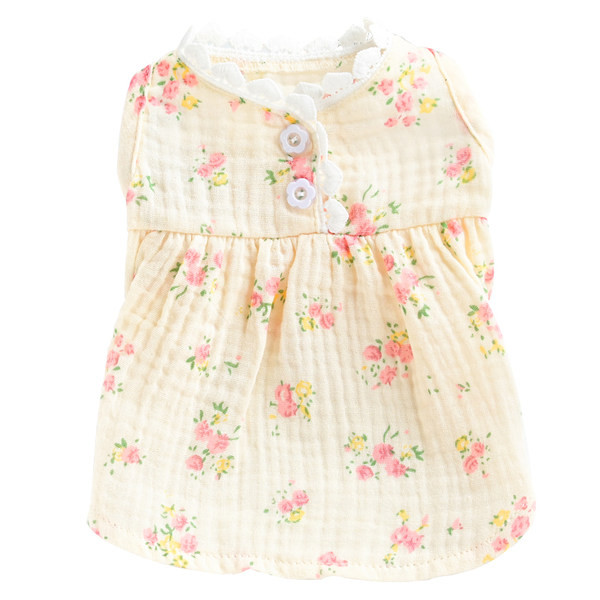 Модерна рокля с флорален десен за кучета