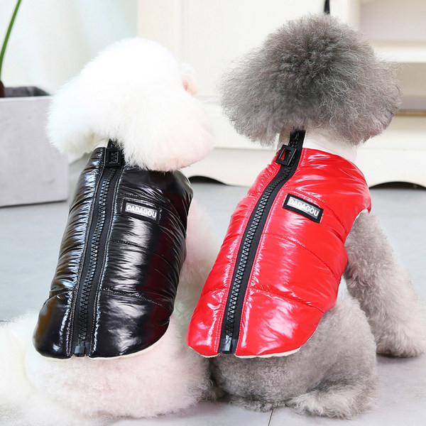 Moderan prsluk za pse sa patentnim zatvaračem u tri boje