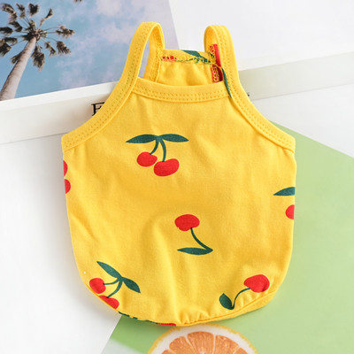 Rochie din bumbac pentru caini cu imprimeu color