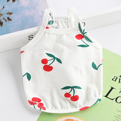 Rochie din bumbac pentru caini cu imprimeu color