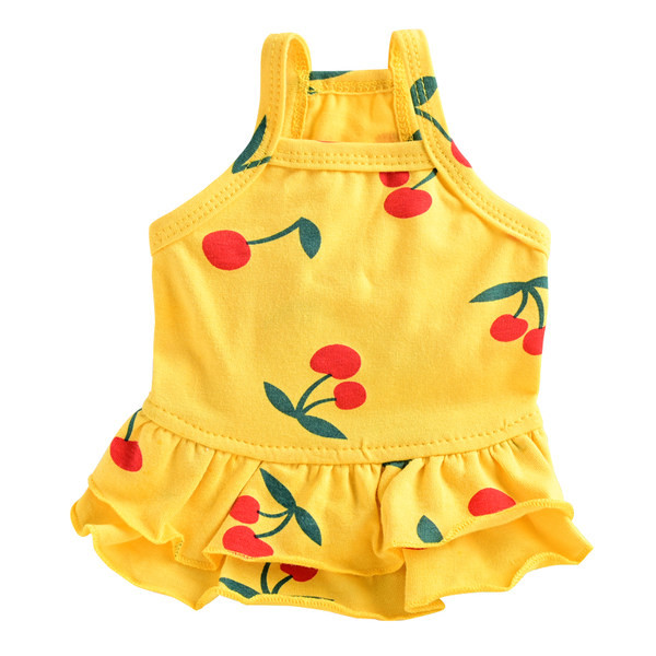 Rochie din bumbac pentru caini cu imprimeu color