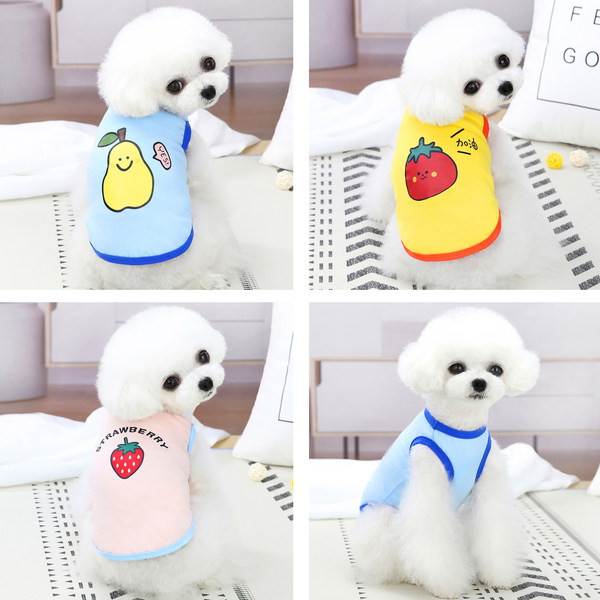 Värvilise trükiga puuvillased koerariided