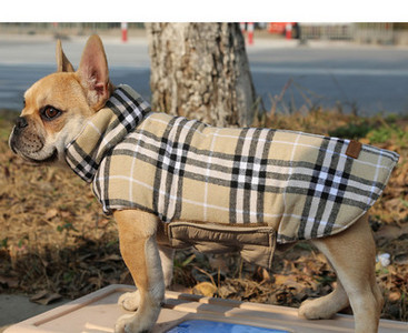 Moderni karirani dvostrani prsluk za pse