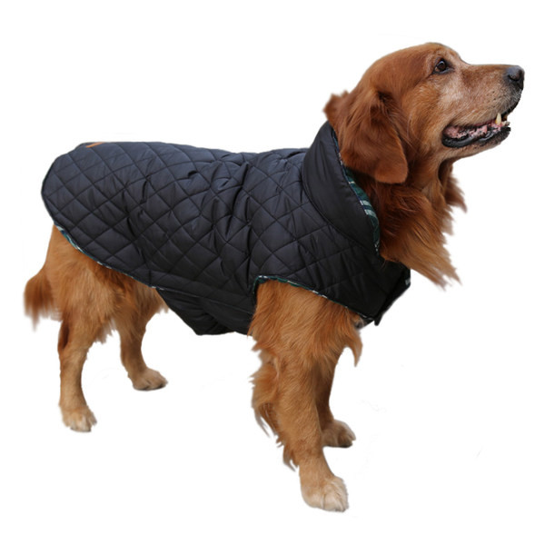 Moderni karirani dvostrani prsluk za pse