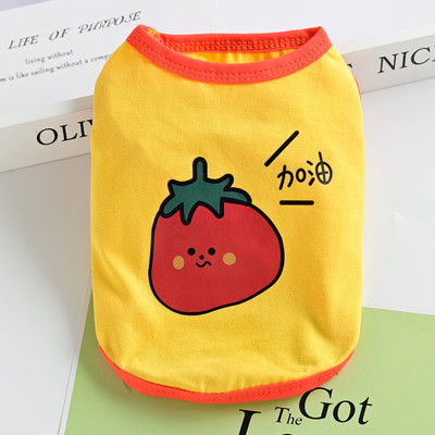 Maieu de vară pentru câini cu aplicație colorată