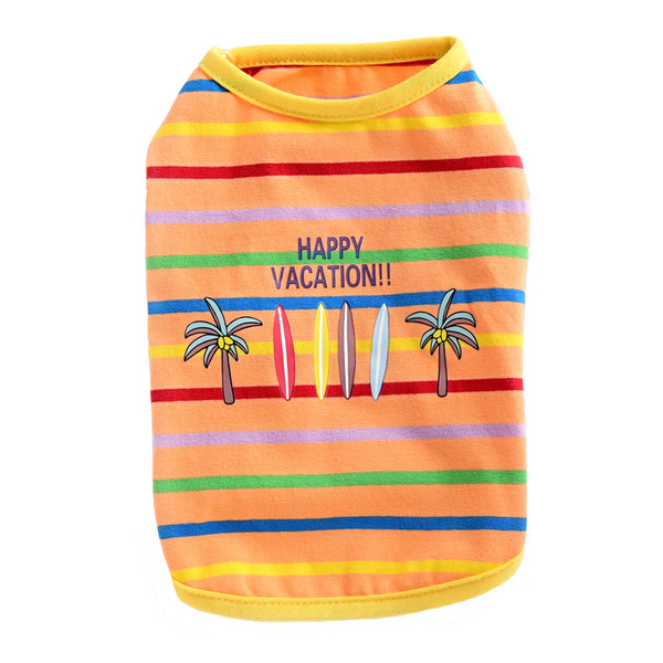 Ριγέ καλοκαιρινή μπλούζα για σκύλους