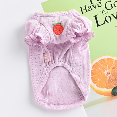 Suvised lokkide ja tikanditega koerariided