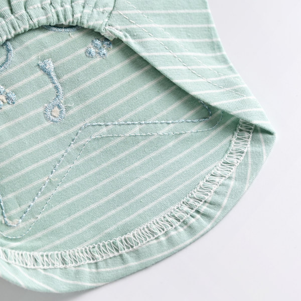 Aplikatsiooni ja tikandiga triibuline pluus koertele