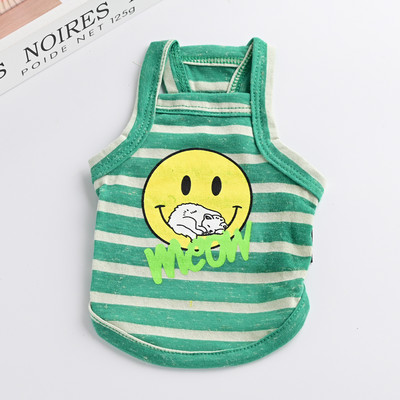 Top cu dungi cu aplicație pentru câini