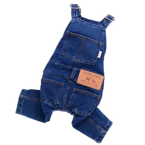 Salopeta din denim pentru caini