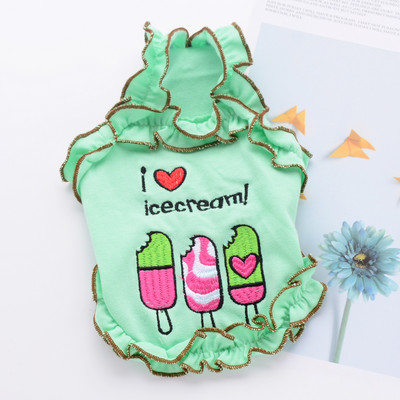 Top de vară cu broderie colorată