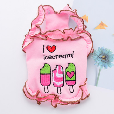 Top de vară cu broderie colorată