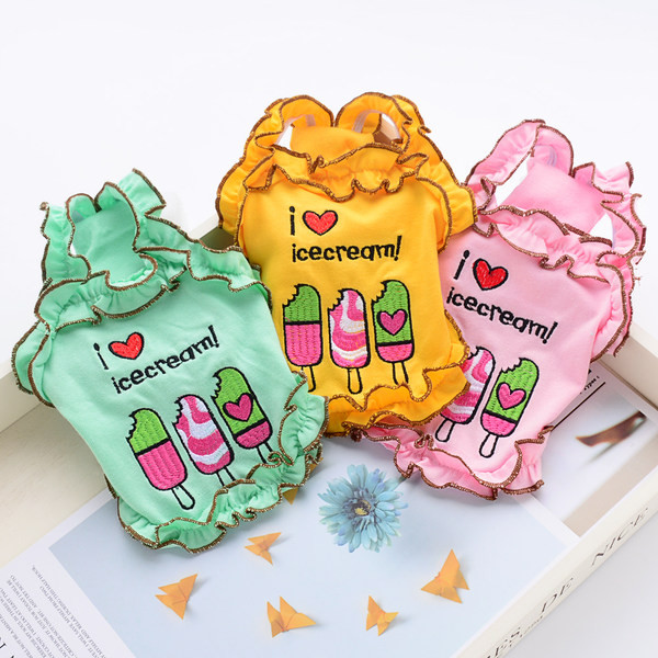 Top de vară cu broderie colorată