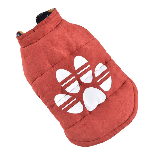 Vestă modernă față-verso cu imprimeu pentru câini