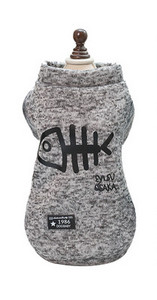 Топла зимна жилетка за кучета с подплата и апликация