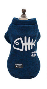 Топла зимна жилетка за кучета с подплата и апликация