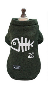 Топла зимна жилетка за кучета с подплата и апликация