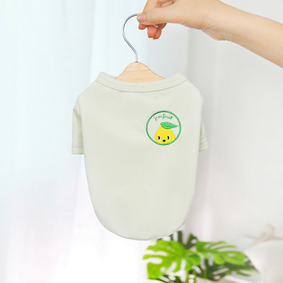 Дреха за кучета - с апликация и къс ръкав