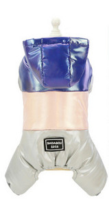 Kaasaegne kapuutsiga mantel koertele