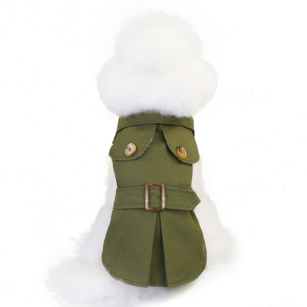 Kaasaegne vihmamantli tüüpi mantel koertele