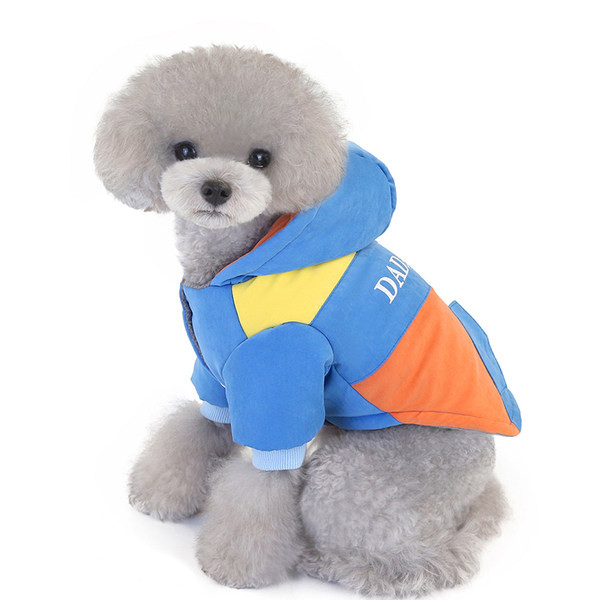 Palton elegant cu glugă pentru câini