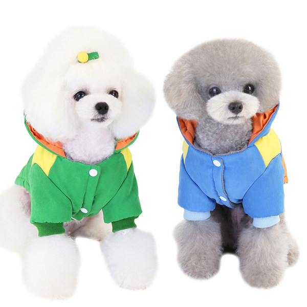 Palton elegant cu glugă pentru câini