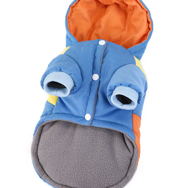 Palton elegant cu glugă pentru câini