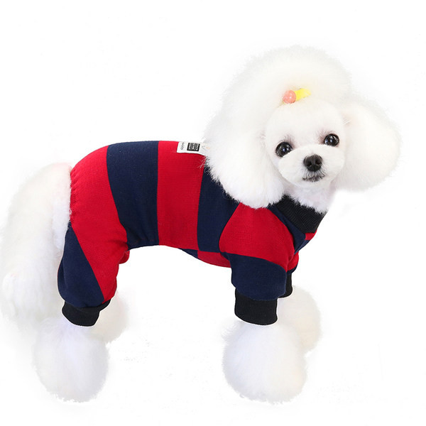 Haine cu dungi cu emblemă de câine