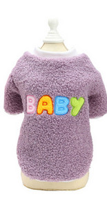 Bluză din puf cu broderie pentru câini