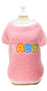 Bluză din puf cu broderie pentru câini