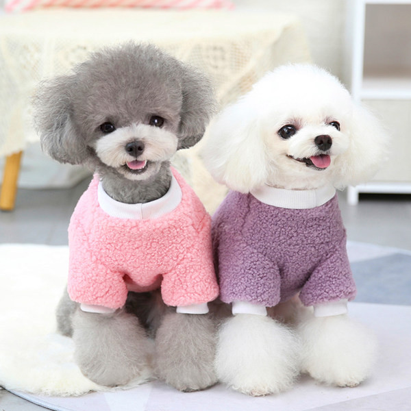 Bluză din puf cu broderie pentru câini