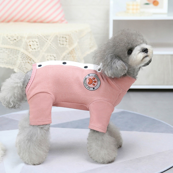 Nööpide ja trükiga koerariided